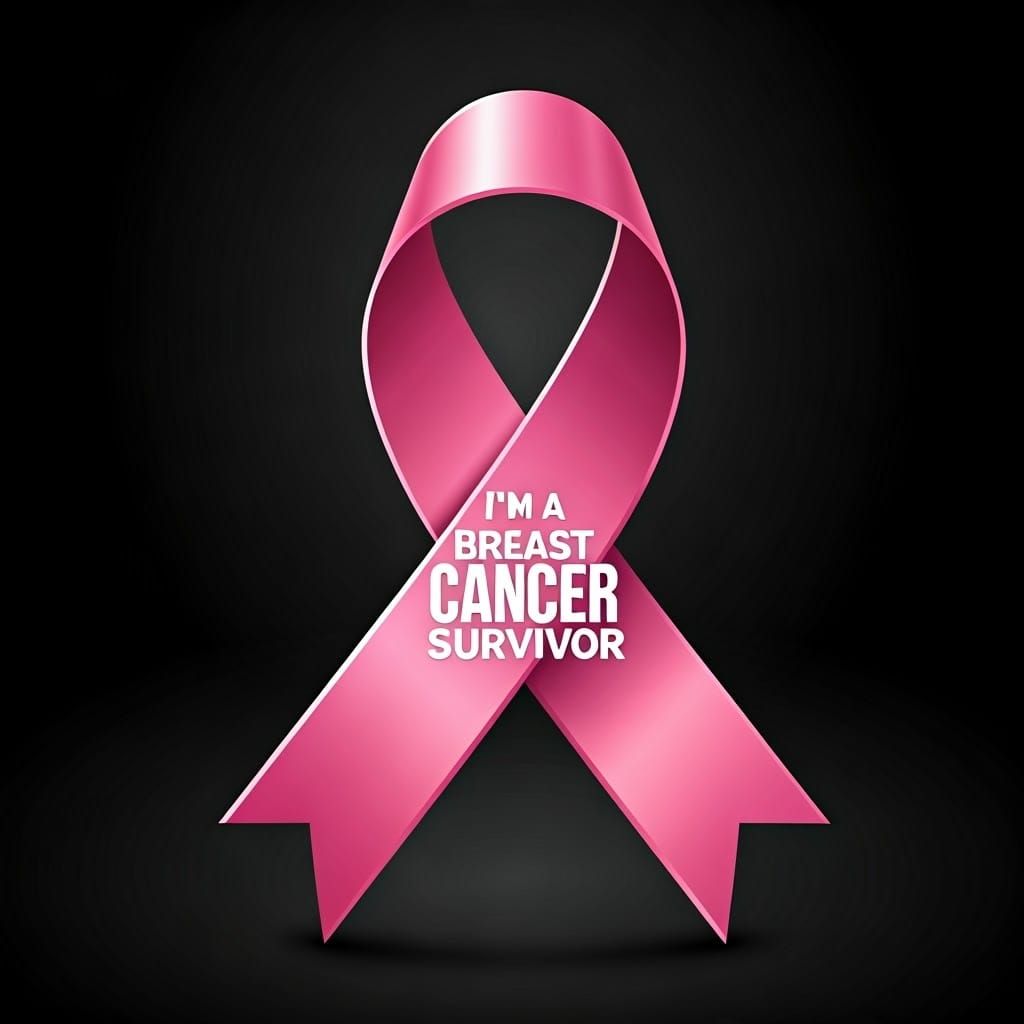 3D Breast Cancer Awareness Ribbon Artwork