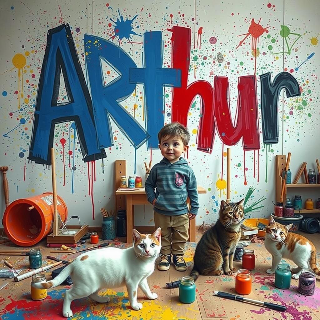 Before the naughty step Arthur shows he is particularly good at ART