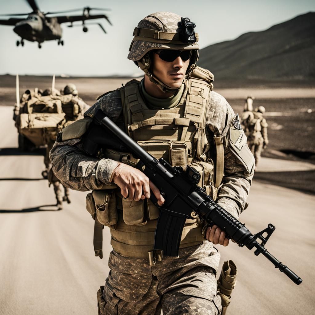 Soldier in Military Gear