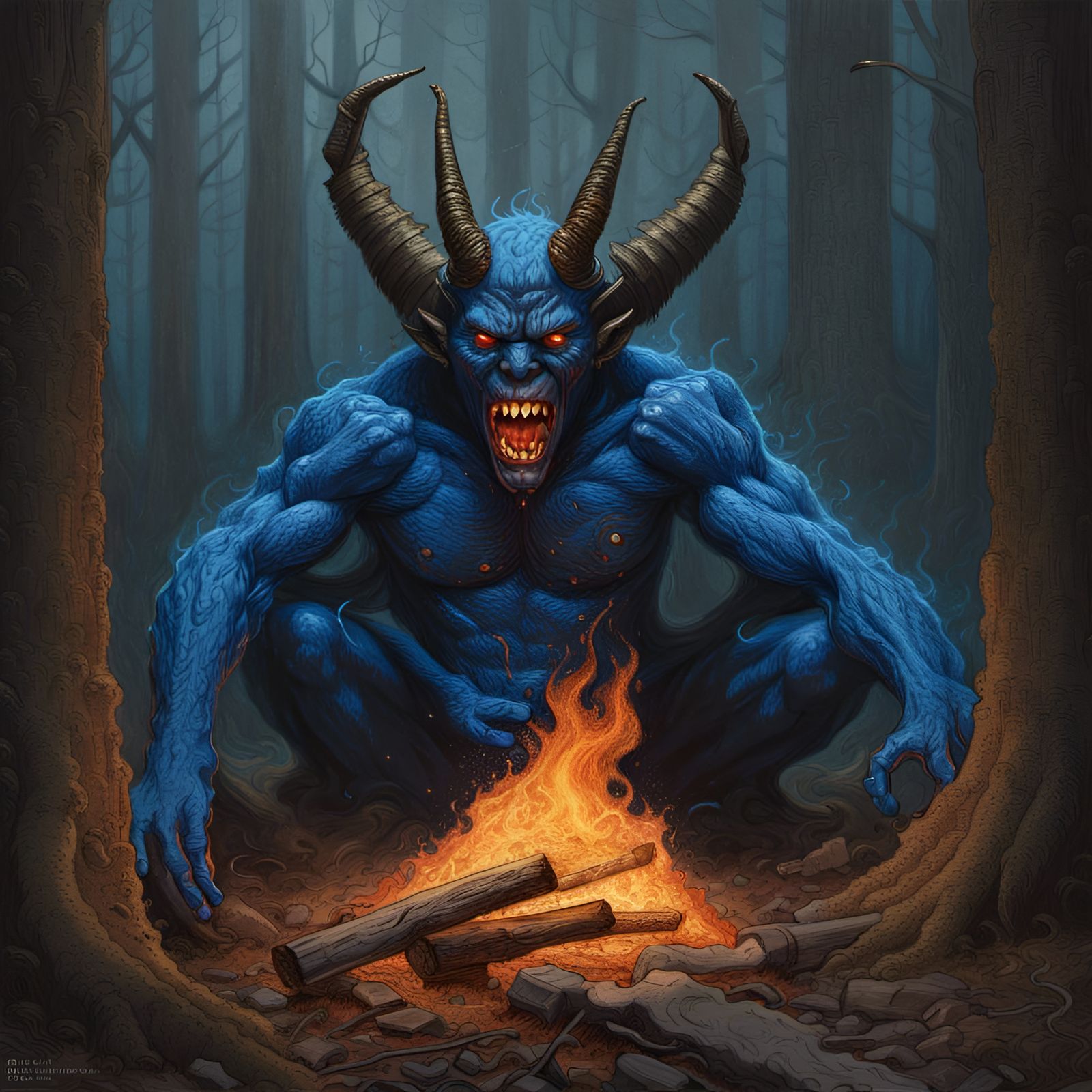 Blue Camp Fire Demon (Continued)