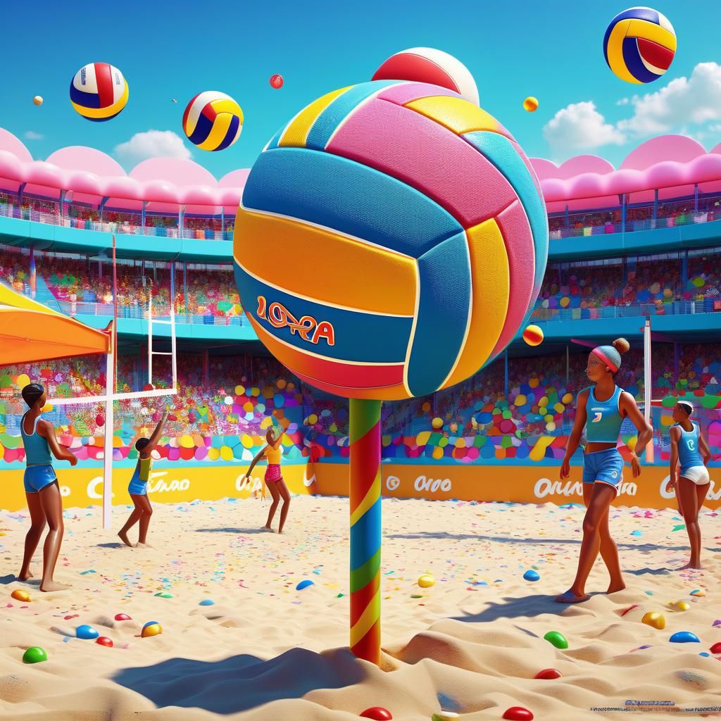 Beach volleyball final Paris 2024 a little bit diffren