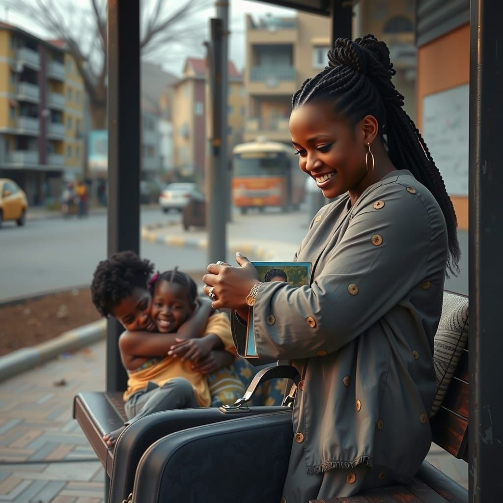 Stunning Lagos Street Scene in Vibrant African Style