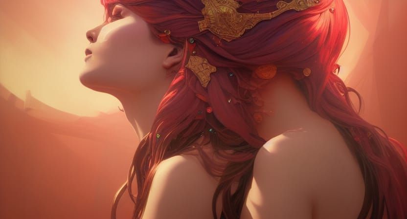 Babalon Portrait in Hyperdetailed Digital Art Style