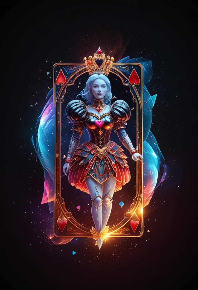 Cosmic Queen Transforms into Celestial Hologram