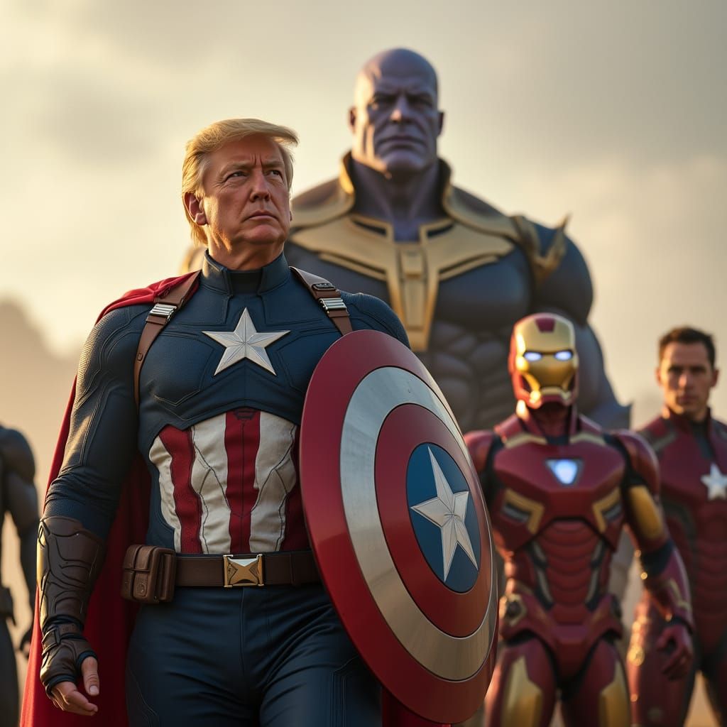 Avengers Endgame Mashup with American Icons as Superheroes