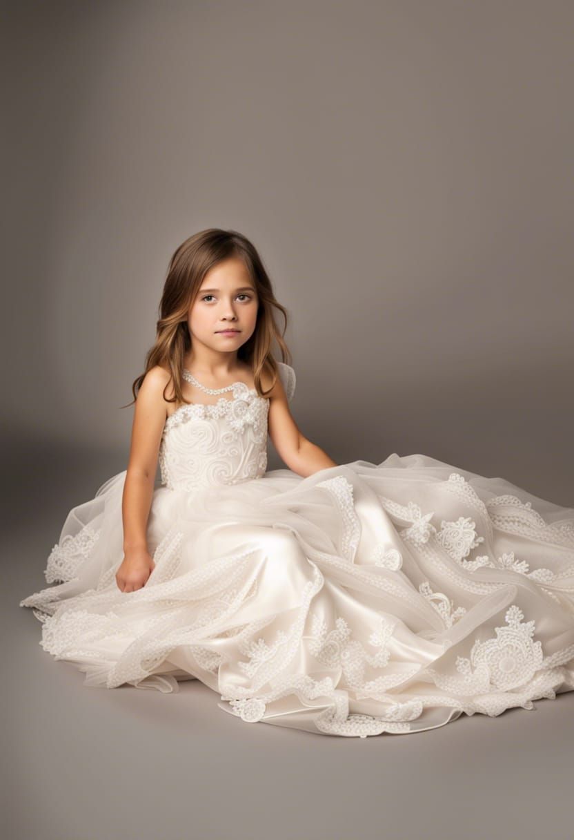 Trying mom's bridal gown