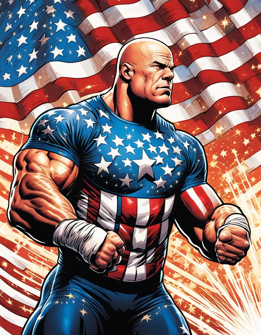 Superhero Kurt Angle Comic Book Cover