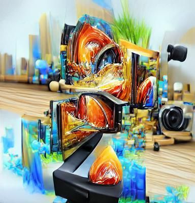 Vibrant 3D Abstract Acrylic Art in 8K