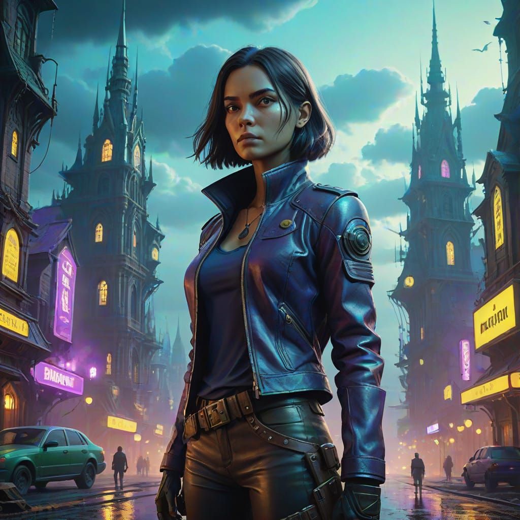 Heroic Operative in Ancient, Mystical Realm