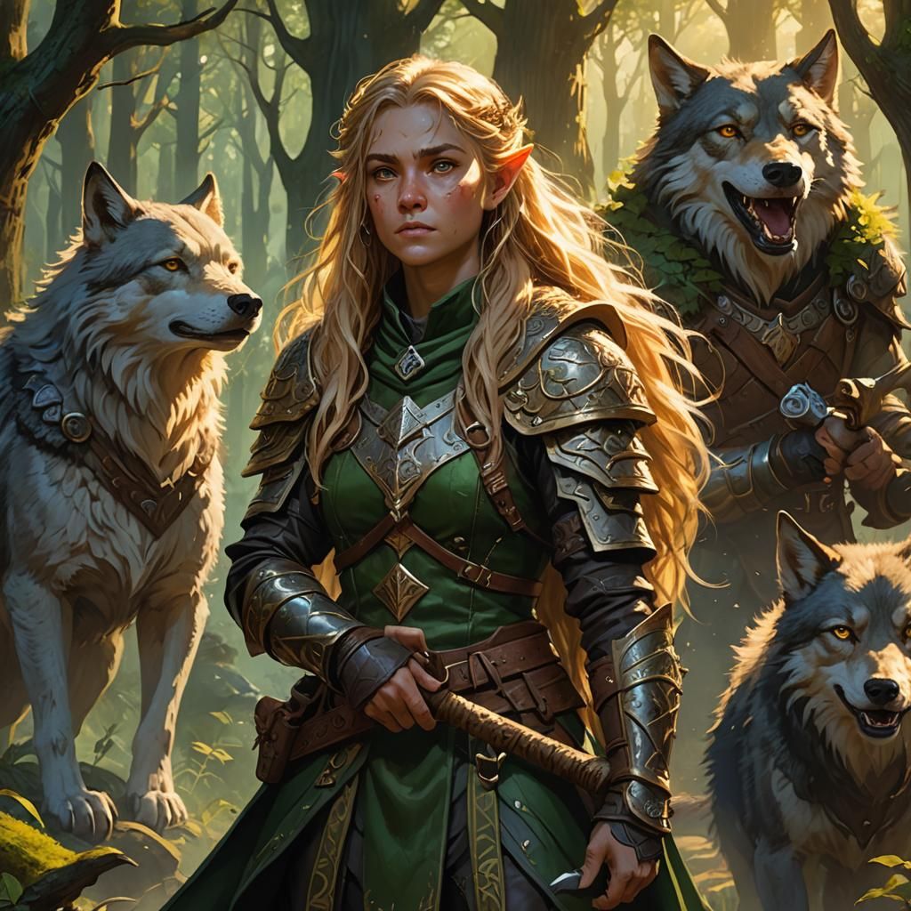 Halfling Druid in Mystical Forest Concept Art