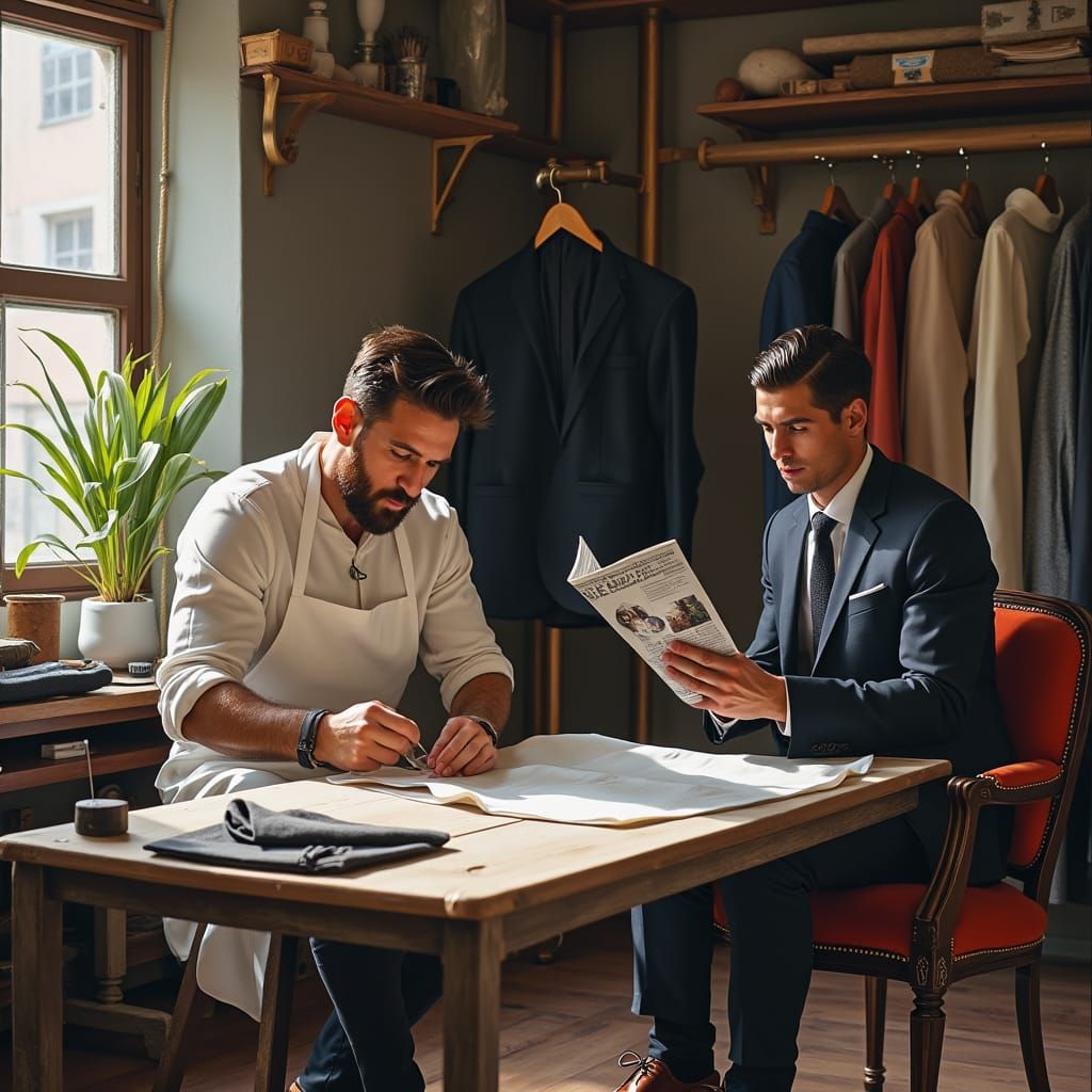 Messi the Tailor: Ronaldo's Bespoke Suit Fitting