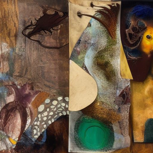 Surreal Biomorphic Creatures in Earthy Tones