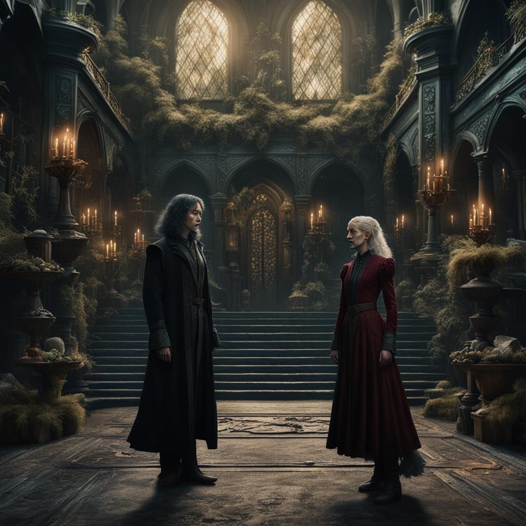 Narcissa and Sirius Black: Fantasy Concept Art