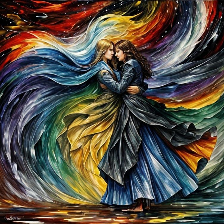 Psychedelic Minimalist Wind Bag in Colourful Style