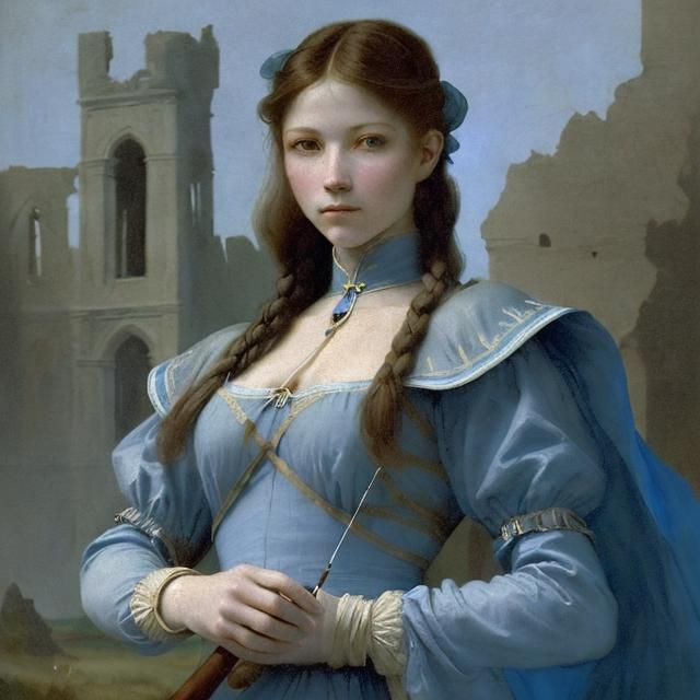 Blue Archer in Fog, Masterpiece of Light and Detail