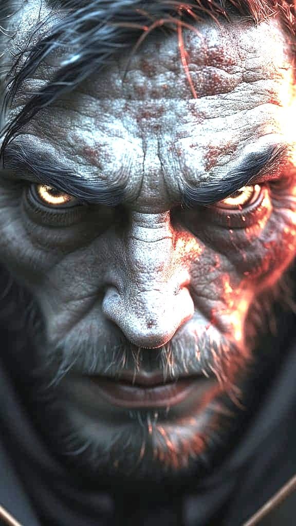 Bela Lugosi Close-Up Portrait in Dark Fantasy Style