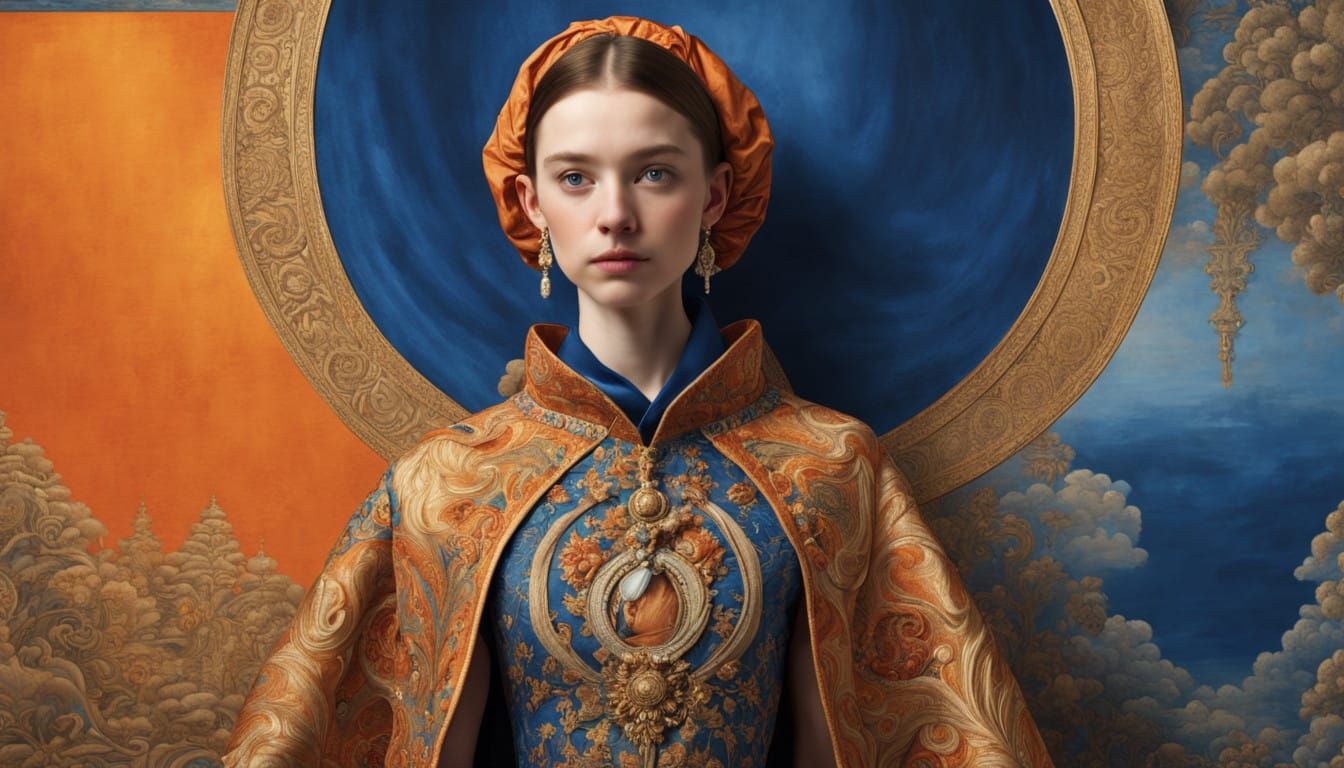 Renaissance Ambassador in Abstract Elegance