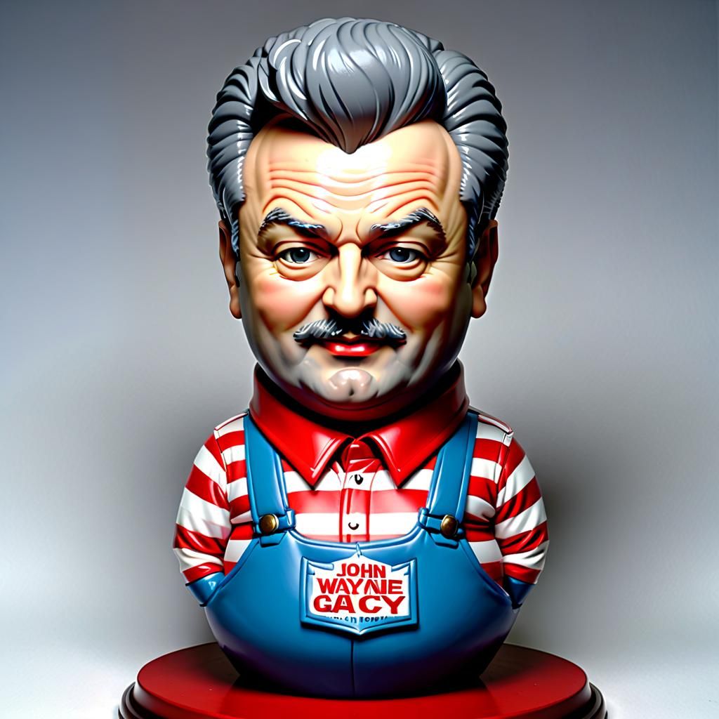 John Wayne Gacy Bobblehead Doll Caricature