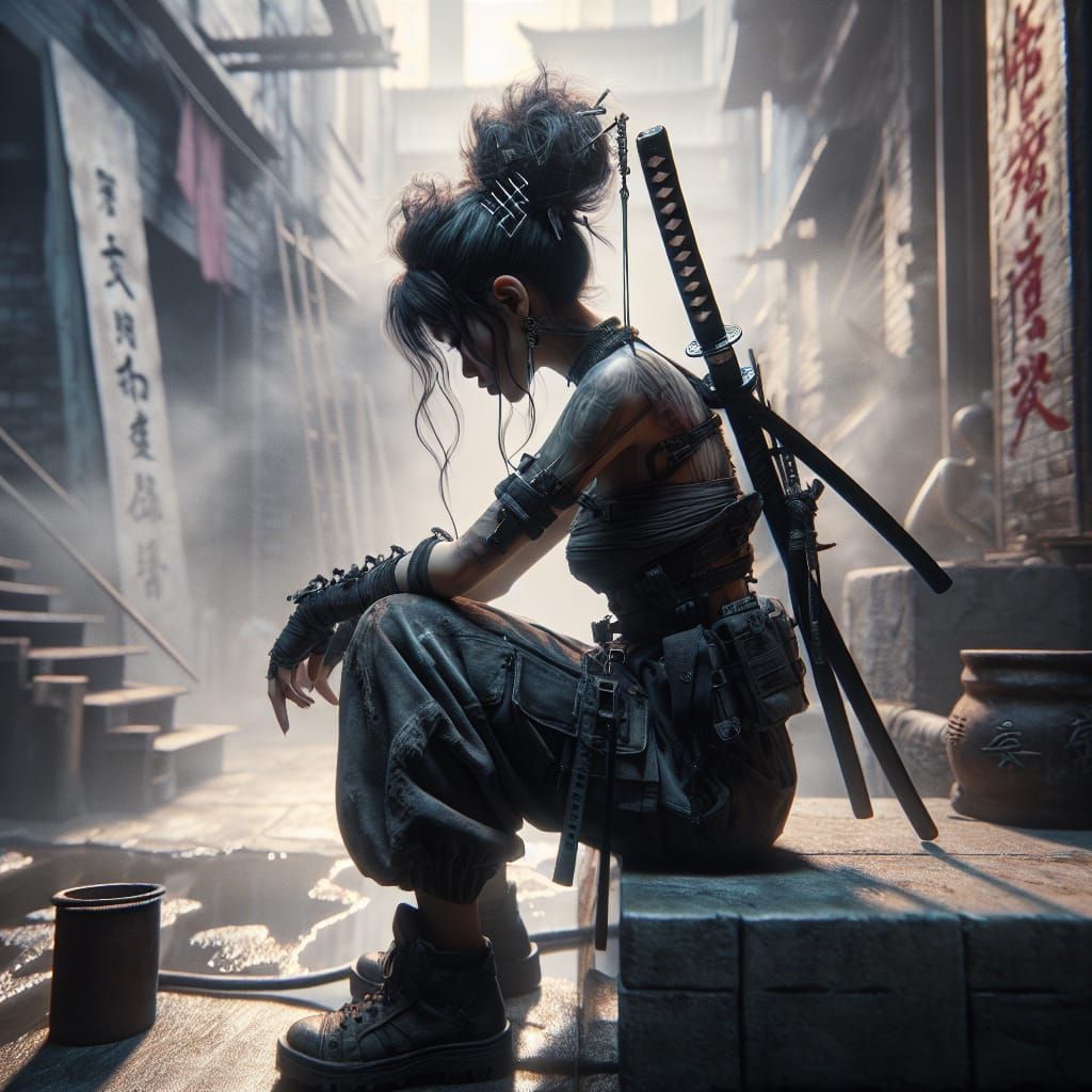 Punk Warrior in China: A Cubist Romantic Fusion