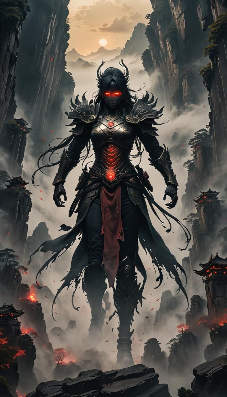 Anime Titan Emerges from Mist in Chinese Mountains