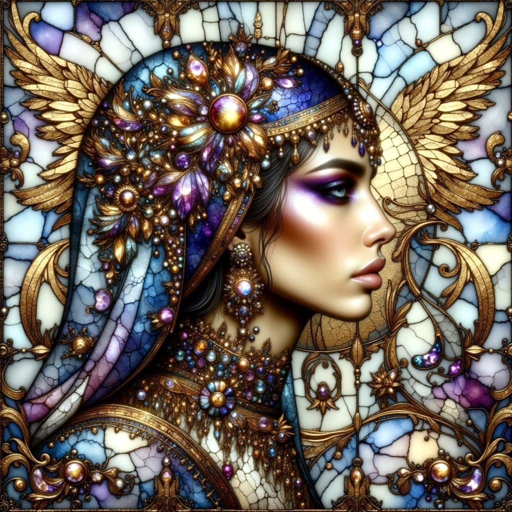 Whirlwind Romance Under Crinkled Metallic Skies