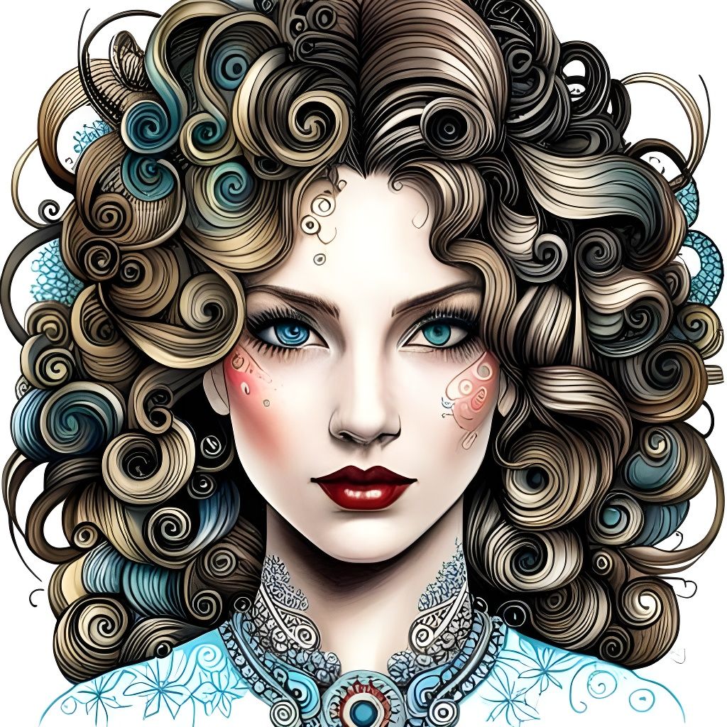 Johanna the Curly Princess (The Mandangle Madams, Portrait #22)