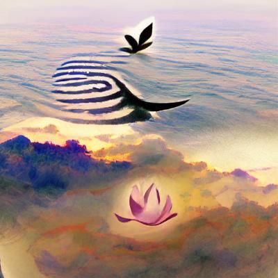 Evocative Scene of Tranquil Longing