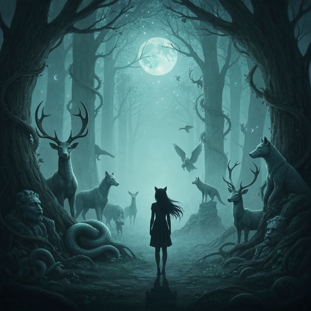 Mystical Menagerie in Gothic Fantasy Style