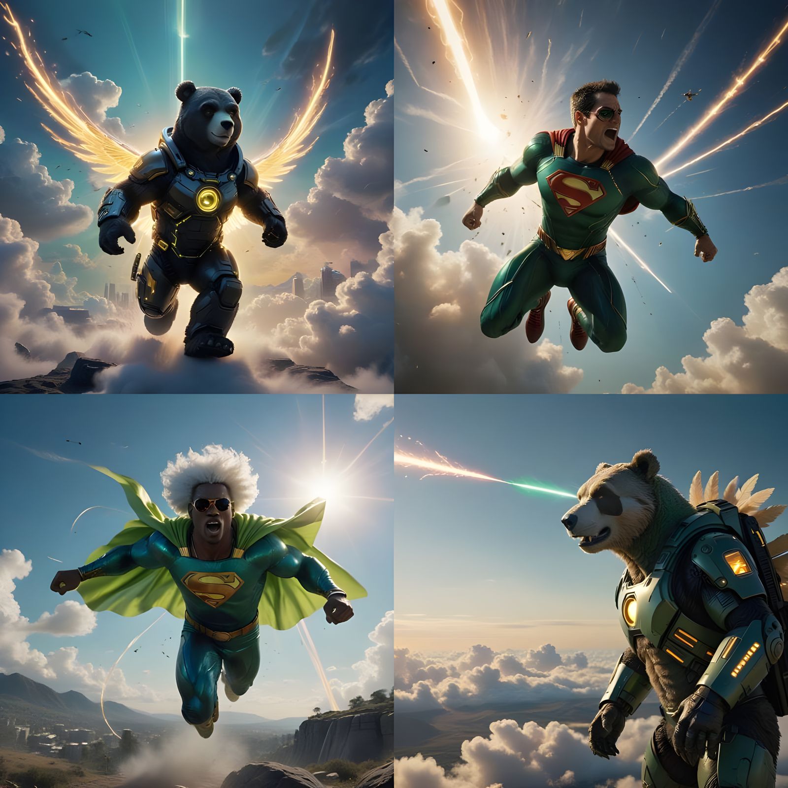 Superpowered Rapper Defies Gravity in Cinematic Sky Battle