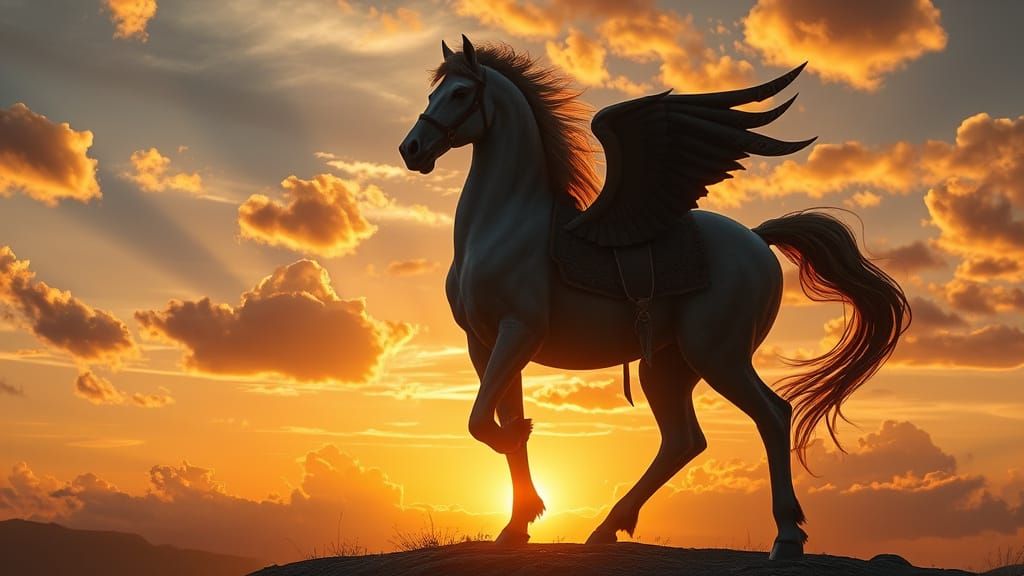 Centaur Sunset: Hyperdetailed Fantasy Art in 16k