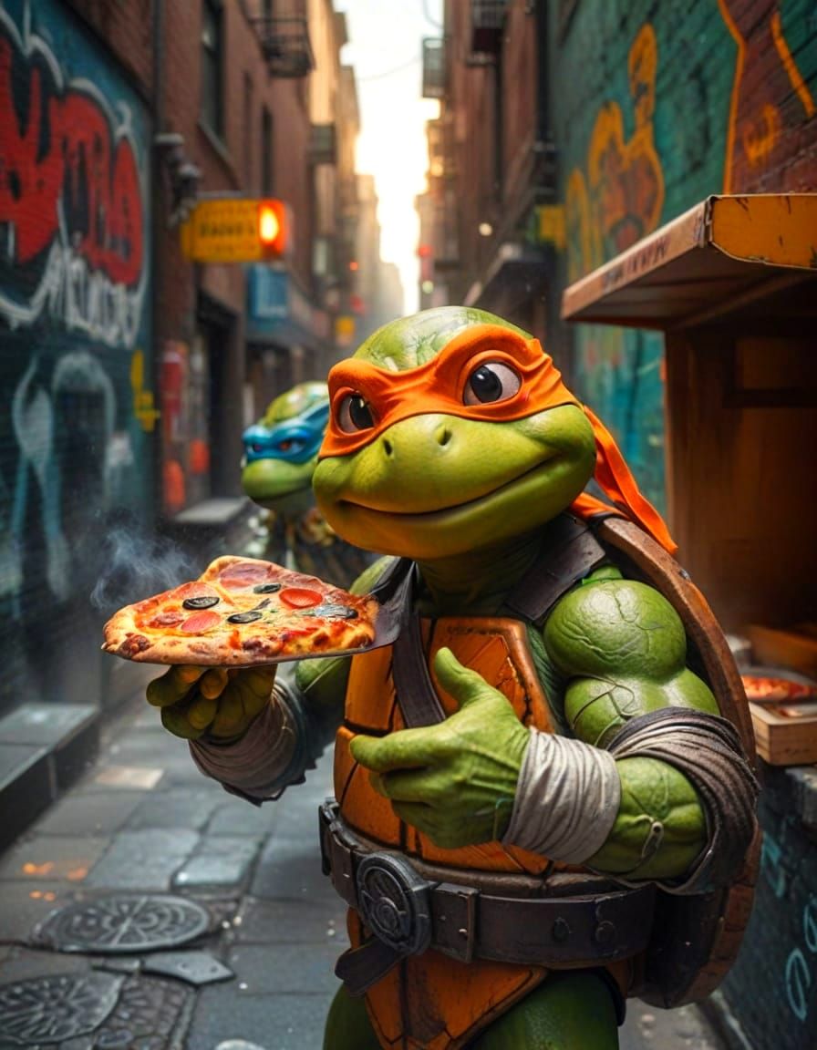 Cowabunga dude... It's pizza time!