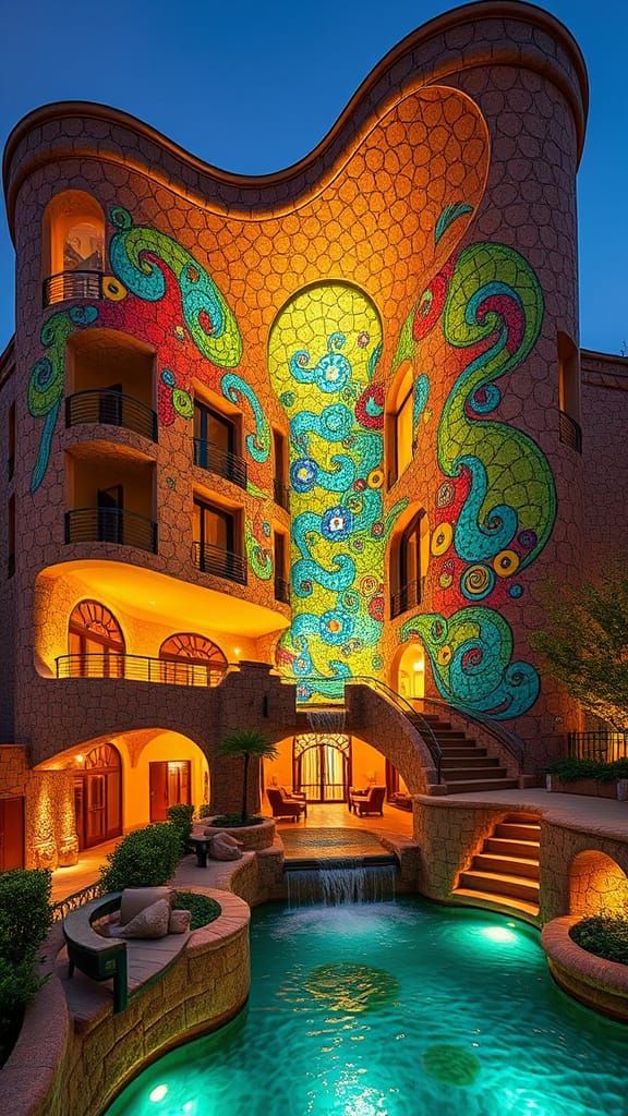 Whimsical Art Nouveau Residential Building in Shiraz