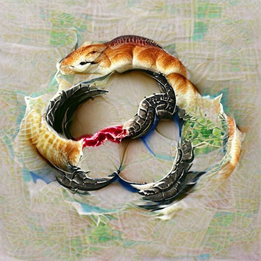 Ouroboros: Serpent Eating Its Tail, Symbol of Eternity