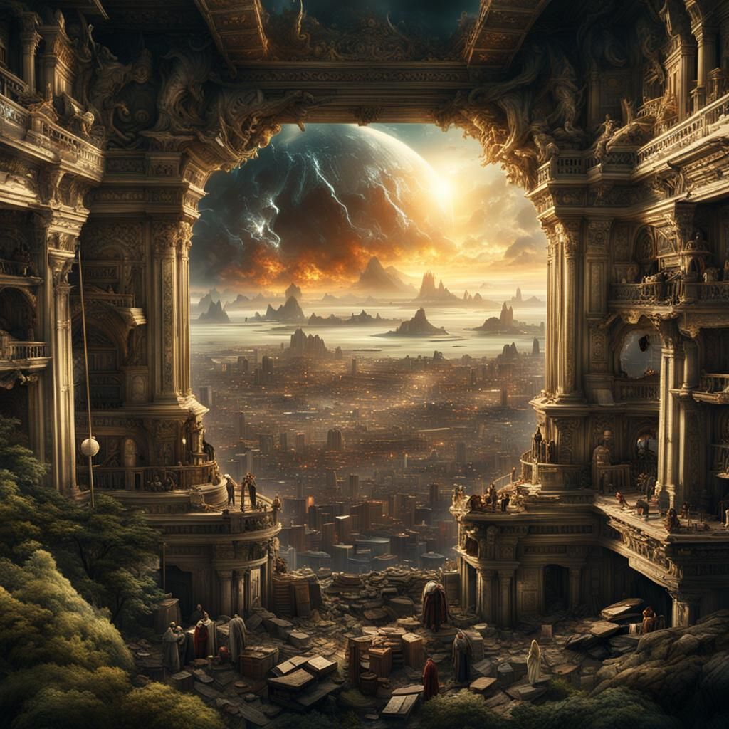 Epic Cinematic End of Earth Digital Painting