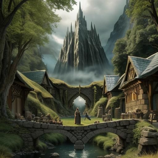 The Hobbit Epic Masterpiece AI Render