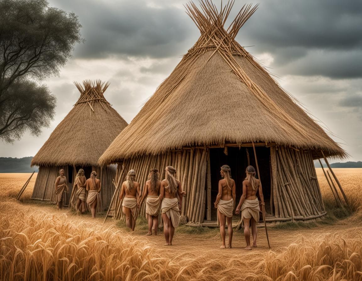 Huts of the Stroke-ornamented ware culture