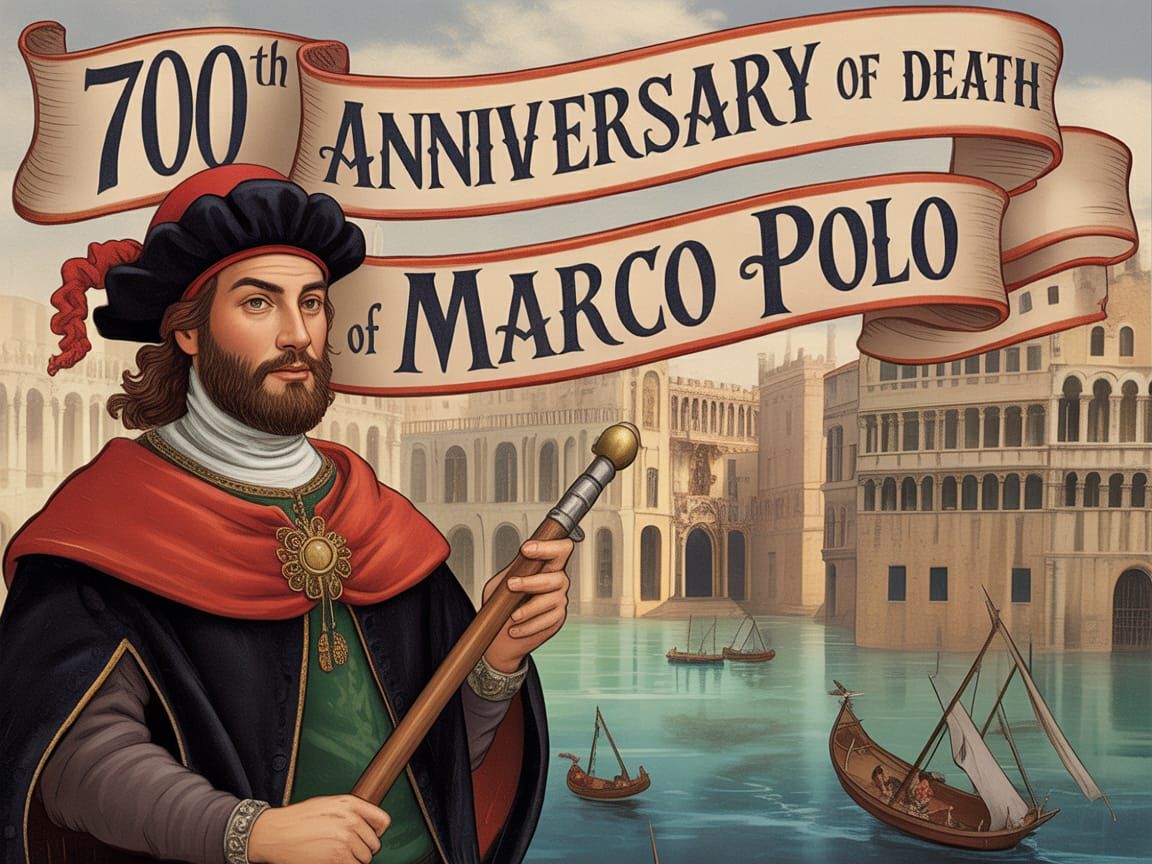 Marco Polo 700th Anniversary Medieval Banner