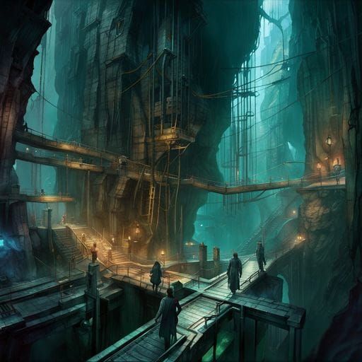 Endless Underground Prison: Cyberpunk Art