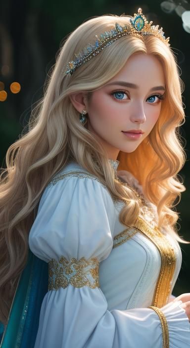 cartoon style, photo-realism, intricate stunning highly detailed fantasy of a beautiful woman's, royal girl, luxurious, ...
