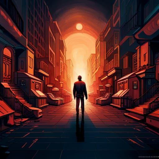 Intricate Hyperdetailed Madman Concept Art in Retropunk Styl...