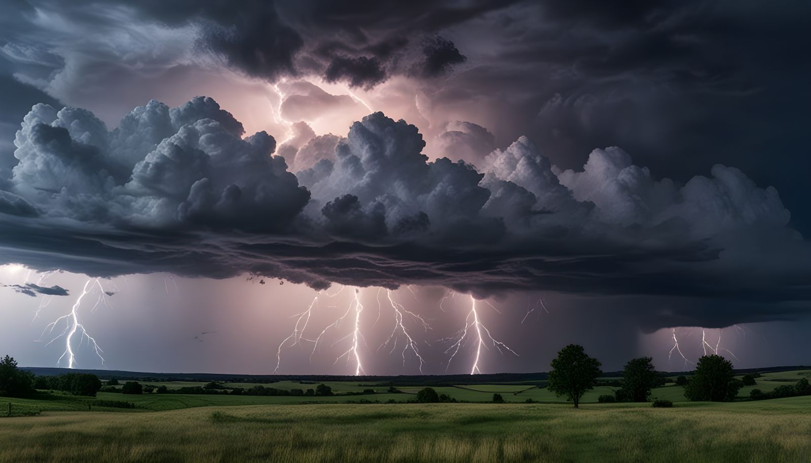 Ethereal Stormscape in Neo-Impressionist Style