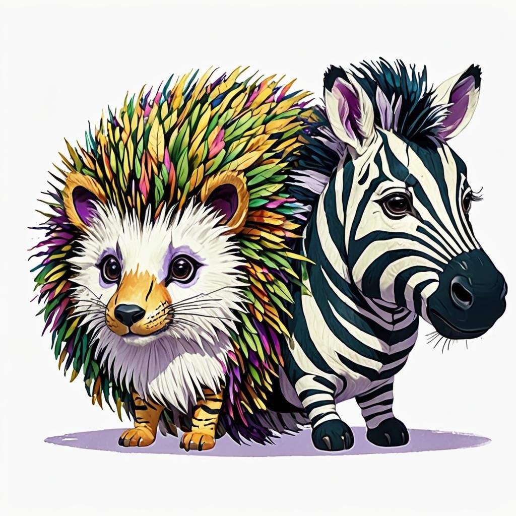 Landak and Zebra Hybrid Fur Exchange, Hyperrealism