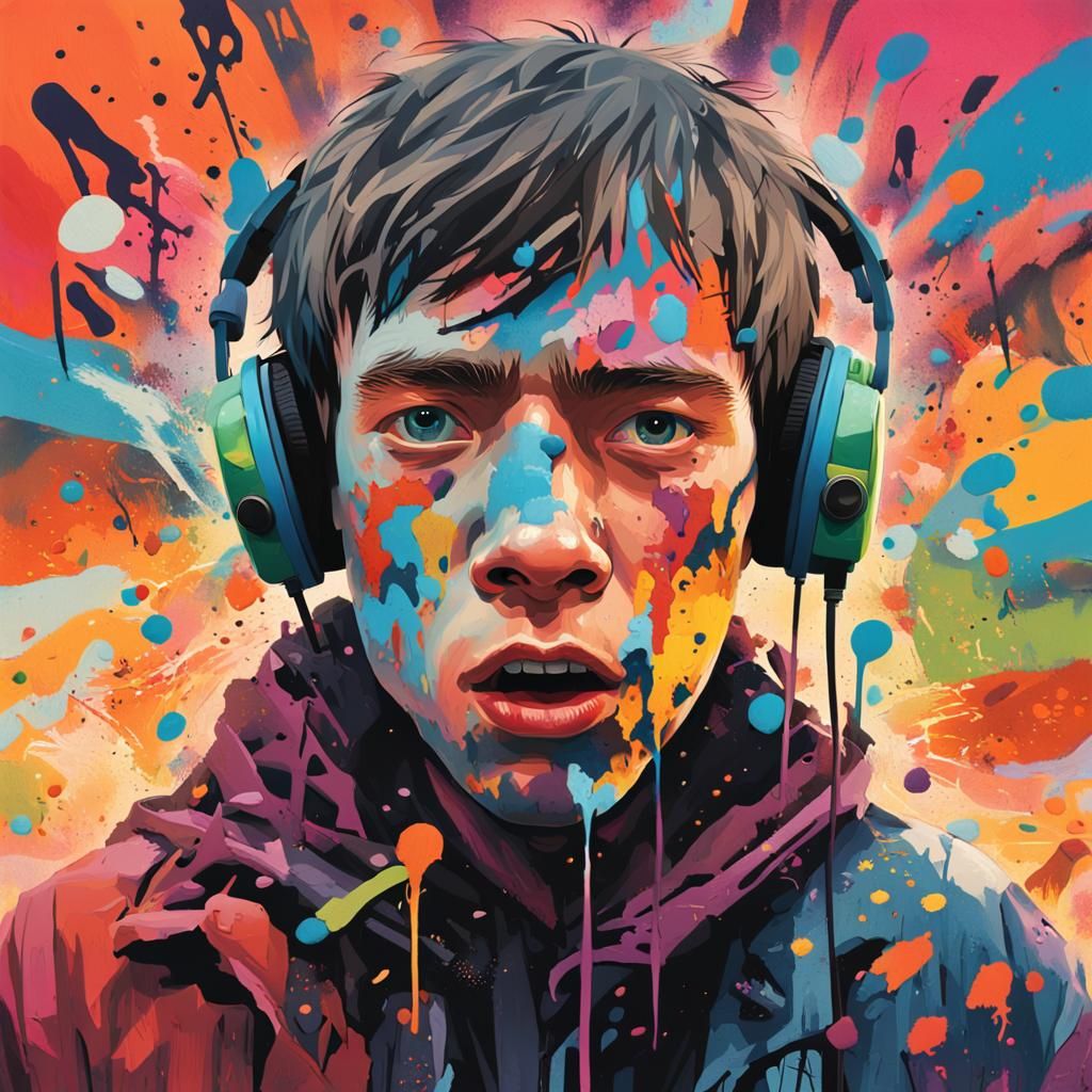 Psychedelic Scream: Youth in a Vortex of Color