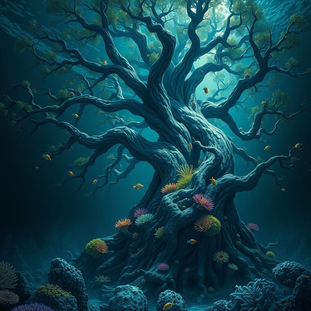 Ancient Oceanic Wonder Basks in Ethereal Glow