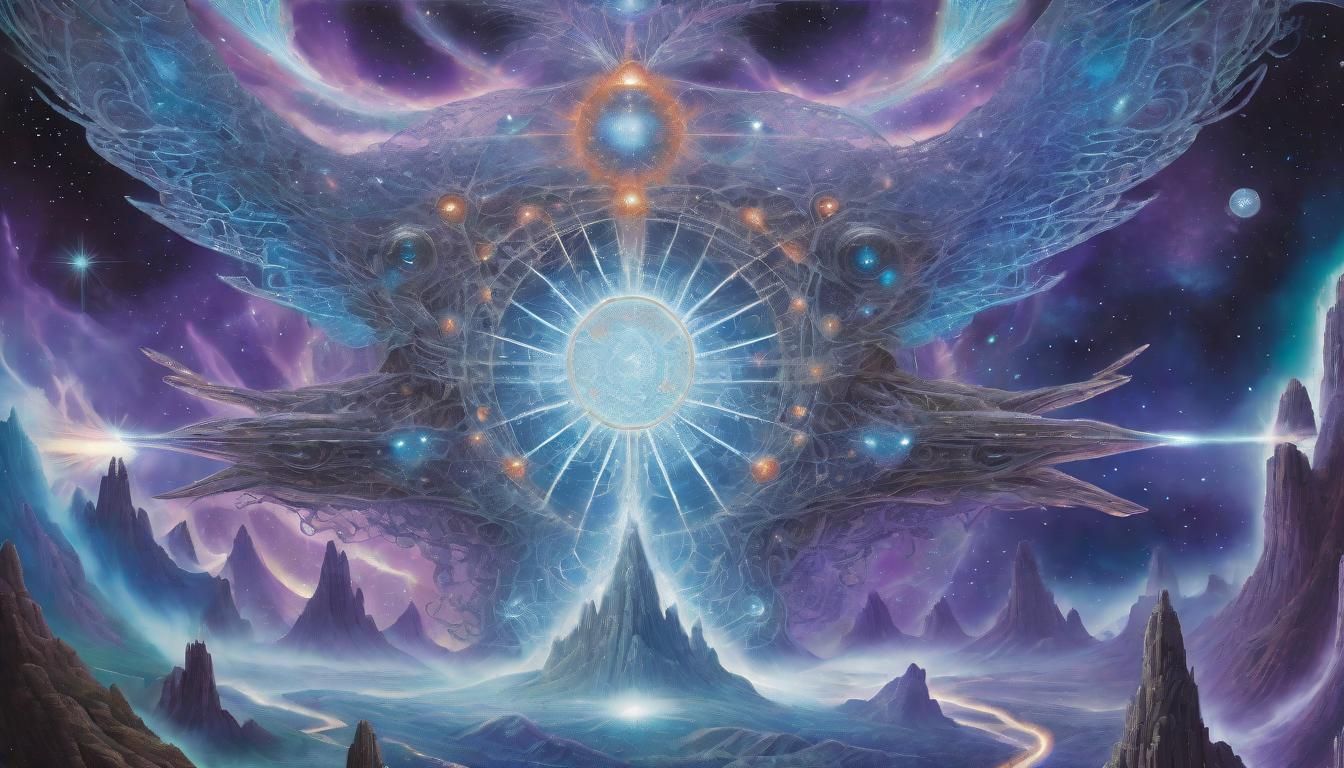 Astral Battle of Psychic Entities: Visionary Art