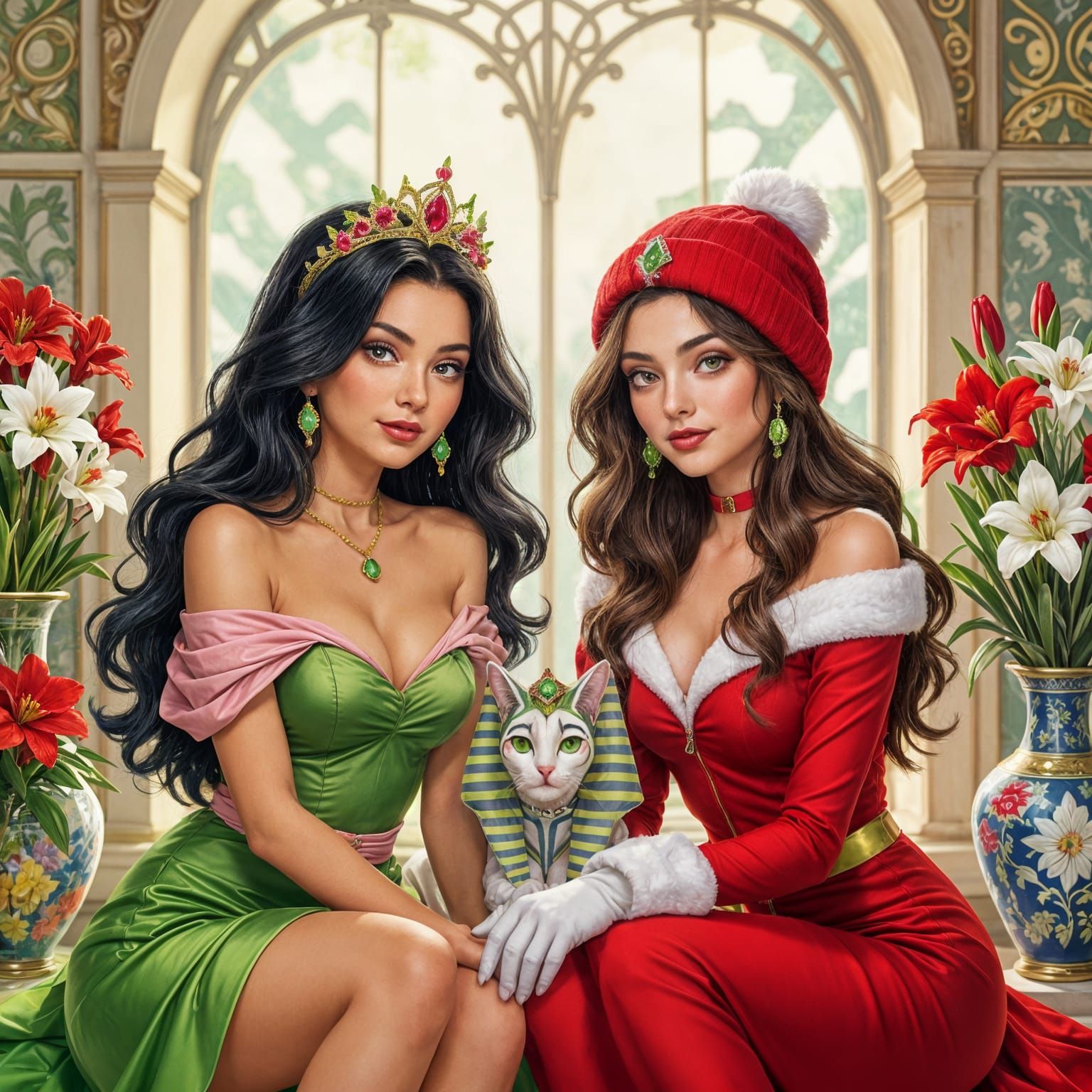 Peridot and Spinel: Summer and Winter Women with Mythical Sp...