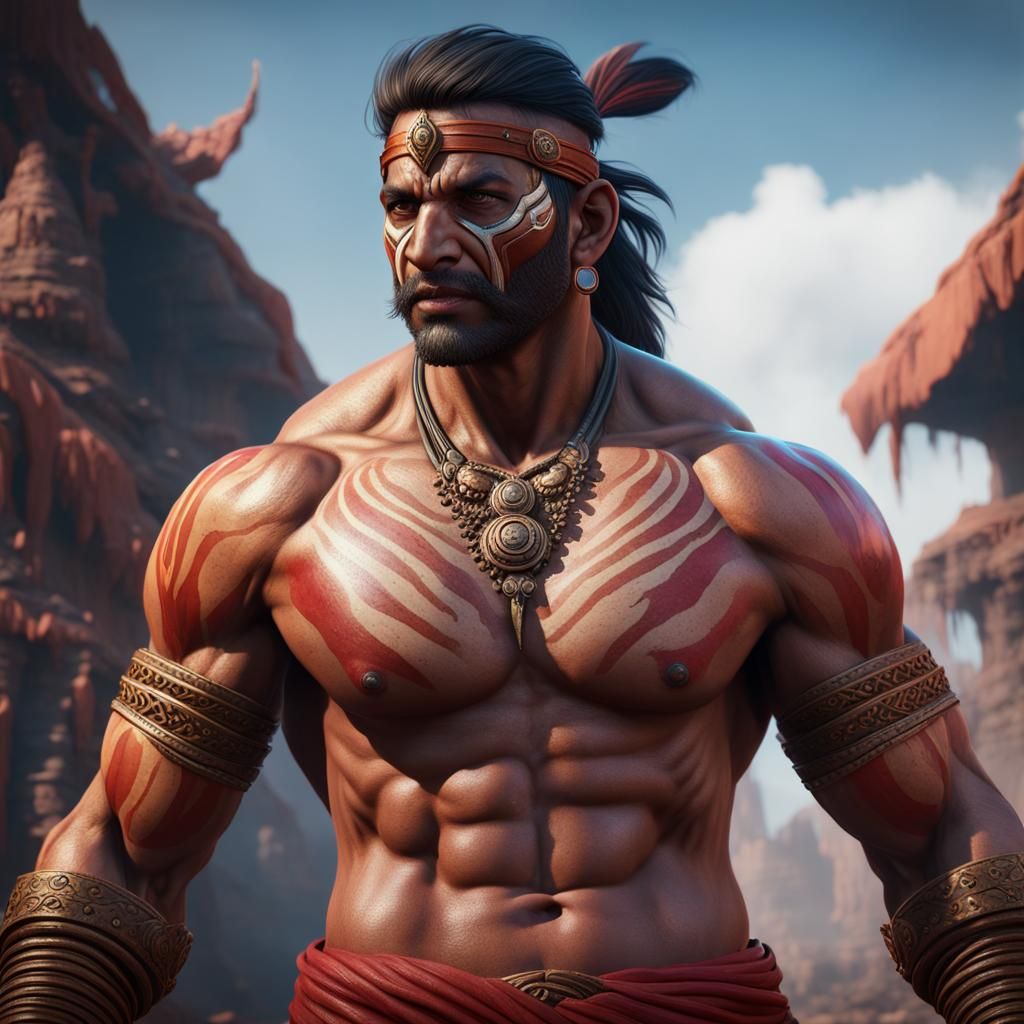 Ancient muscular Fighter