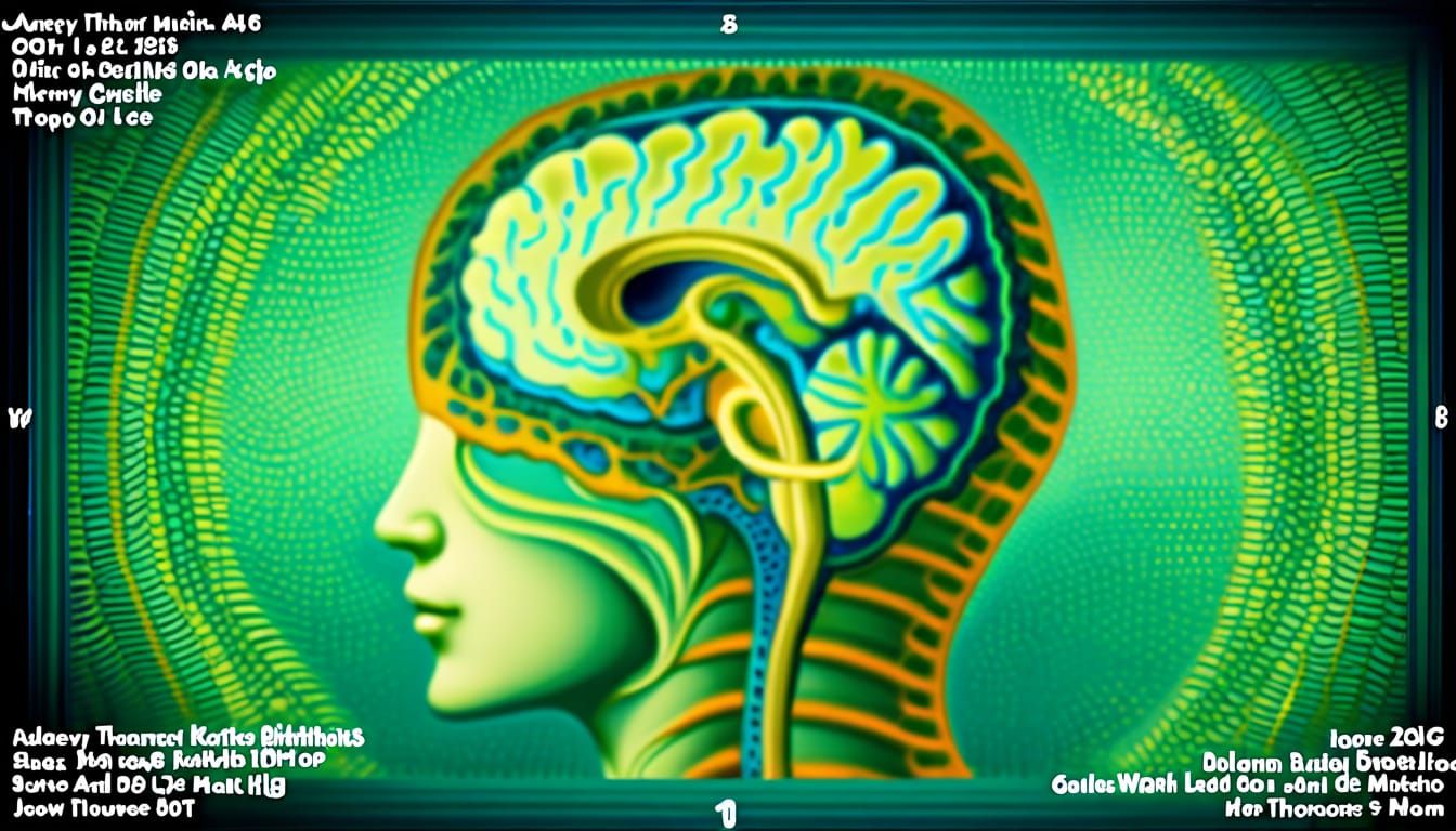 Dreamlike Brain with Seahorse Hole in Ethereal Light