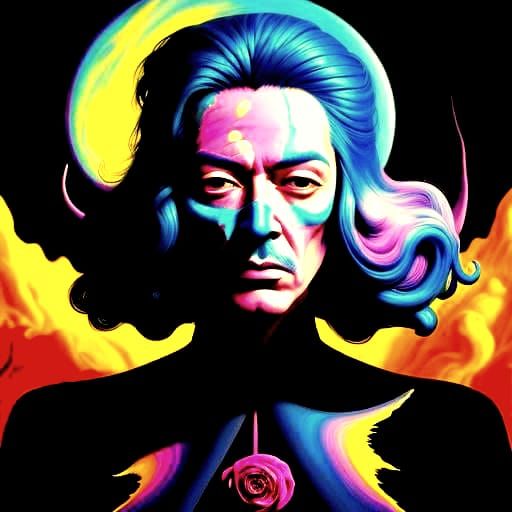 Dreamlike Surrealism: Abstract Figure in Ethereal Landscape