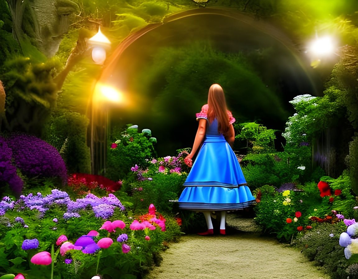 Alice in the Garden of Live Flowers
